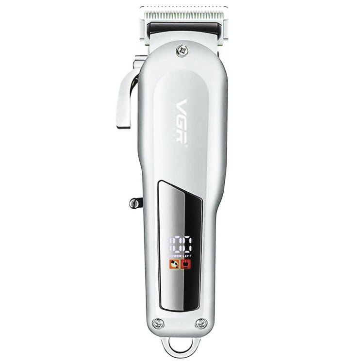VGR V-278 10W USB Metal Electric Hair Clipper with LED Digital Display(Silver) - Hair Trimmer by VGR | Online Shopping UK | buy2fix