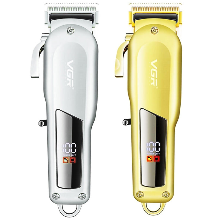 VGR V-278 10W USB Metal Electric Hair Clipper with LED Digital Display(Silver) - Hair Trimmer by VGR | Online Shopping UK | buy2fix