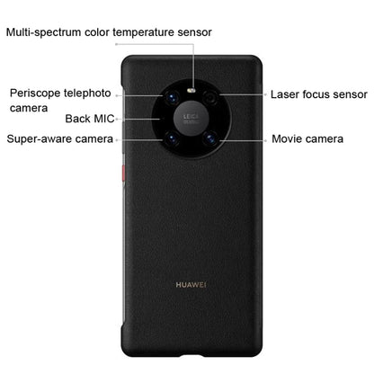 For HUAWEI Mate 40 Pro Original HUAWEI Smart Window Phone Case ( For Glass Back Cover Version )(Black) - Huawei Cases by Huawei | Online Shopping UK | buy2fix