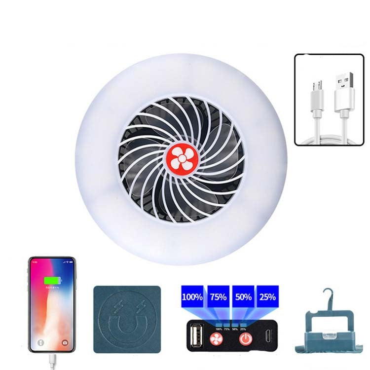 USB Rechargeable Fan Lamp Live Broadcast Multi-function Tent Camping Lamp, Style:Fan Light - Ring Light by buy2fix | Online Shopping UK | buy2fix