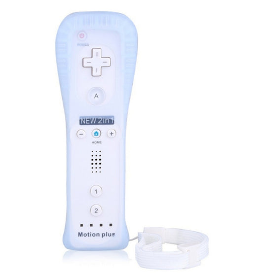 2 In 1 Right Handle With Built-In Accelerator For Nintendo Wii / WiiU Host(White) - Gamepads by buy2fix | Online Shopping UK | buy2fix