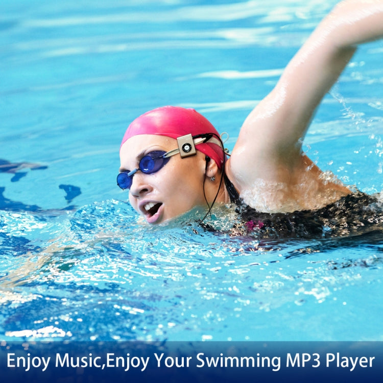 C26 IPX8 Waterproof Swimming Diving Sports MP3 Music Player with Clip & Earphone, Support FM, Memory:8GB(Gold) - Consumer Electronics by buy2fix | Online Shopping UK | buy2fix