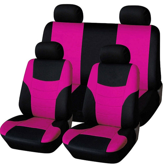 Universal Car Seat Cover Personality Stitching Automotive Chairs Protective Sleeve Cloth Automobile Seats Covers(pink) - Seat Accessories by buy2fix | Online Shopping UK | buy2fix