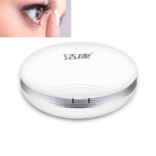 Jie Kang Contact Lens Cleaner and Contact Lens Automatic Cleaning Machine Box(Silver Edge White) - Home & Garden by buy2fix | Online Shopping UK | buy2fix