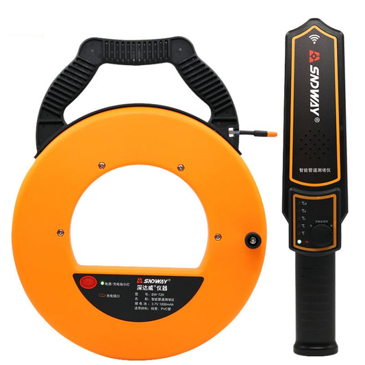 SNDWAY Pipe Scanner Thickness PVC Pipe Blockage Width Measuring Instrument, Specification:SW720 Standard (20 meters) - Coating Thickness Gauge by SNDWAY | Online Shopping UK | buy2fix