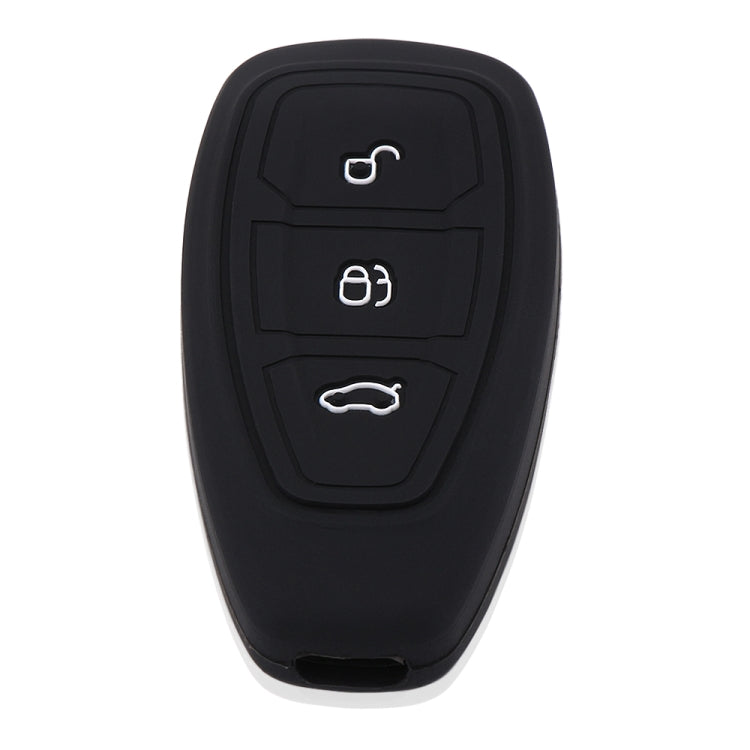 Silicone Car Key Cover for Ford Kuga Focus 3 4 Ecosport Fiesta - In Car by buy2fix | Online Shopping UK | buy2fix