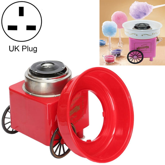 Retro Trolley Mini Cotton Candy Machine, Specification:British Regulations 220 V(Red) - Home & Garden by buy2fix | Online Shopping UK | buy2fix