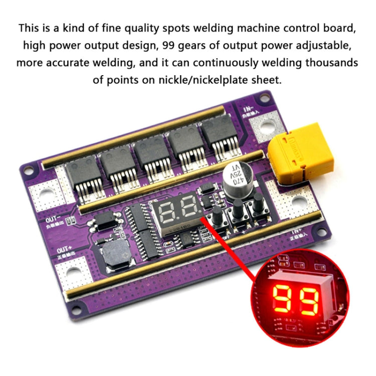 Lead-Acid Battery Version 12V Digital Display DIY Battery Spot Welding Machine Pen Control, Style:10 Square Pen - Home & Garden by buy2fix | Online Shopping UK | buy2fix