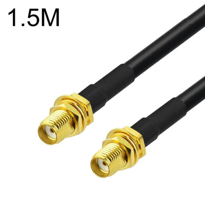 SMA Female To SMA Female RG58 Coaxial Adapter Cable, Cable Length:1.5m - Connectors by buy2fix | Online Shopping UK | buy2fix