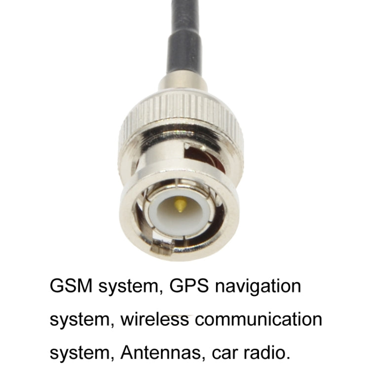 BNC Male To UHF Female RG58 Coaxial Adapter Cable, Cable Length:0.5m - Connectors by buy2fix | Online Shopping UK | buy2fix