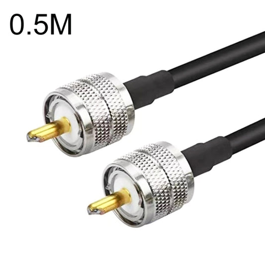 UHF Male To UHF Male RG58 Coaxial Adapter Cable, Cable Length:0.5m - Connectors by buy2fix | Online Shopping UK | buy2fix