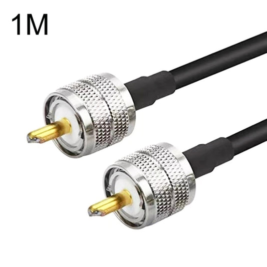 UHF Male To UHF Male RG58 Coaxial Adapter Cable, Cable Length:1m - Connectors by buy2fix | Online Shopping UK | buy2fix