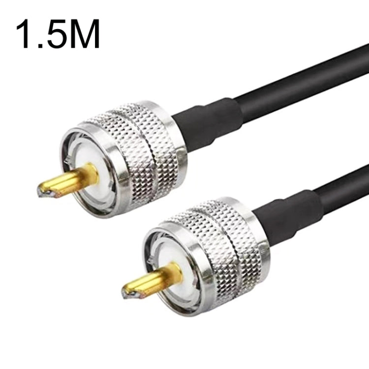 UHF Male To UHF Male RG58 Coaxial Adapter Cable, Cable Length:1.5m - Connectors by buy2fix | Online Shopping UK | buy2fix