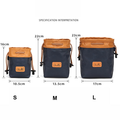 S.C.COTTON Camera Lens Protection Bag Liner Bag Waterproof Camera Storage Bag, Size: L(Blue) - Camera Accessories by S.C.COTTON | Online Shopping UK | buy2fix