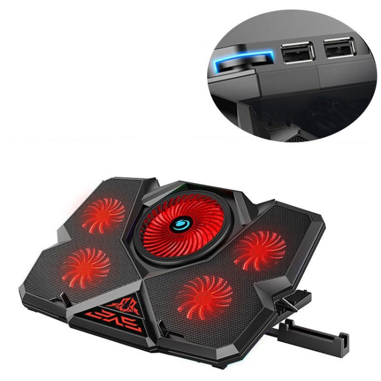 CoolCold 5V Speed Control Version Gaming Laptop Cooler Notebook Stand,Spec: Red Basic Model - Cooling Pads by CoolCold | Online Shopping UK | buy2fix