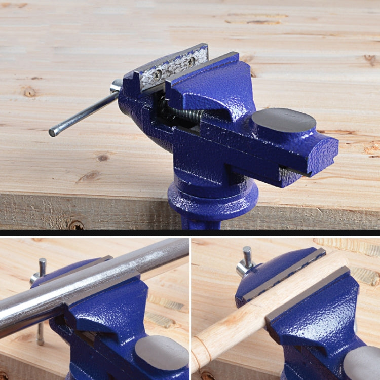 360-Degree Rotating Small Vise Table Flat Universal Table Clamp, Random Color Delivery, Size:65mm - Others by buy2fix | Online Shopping UK | buy2fix