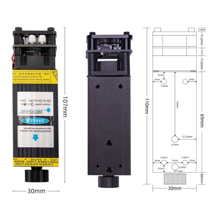 DAJA J3 For D2 / D3 Small Laser Carving Machine Blu-ray Laser Head US Plug, Spec: 15W - Consumer Electronics by DAJA | Online Shopping UK | buy2fix