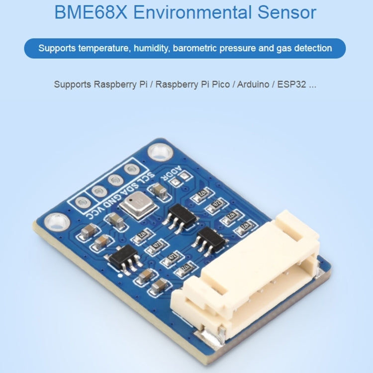 Waveshare BME680  Environmental Sensor Supports Temperature / Humidity / Barometric Pressure / Gas Detection - Consumer Electronics by Waveshare | Online Shopping UK | buy2fix