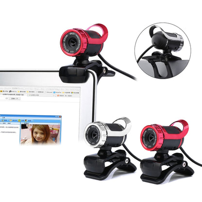 HXSJ A859 480P Computer Network Course Camera Video USB Camera Built-in Sound-absorbing Microphone(No Camera Function  Red) - HD Camera by HXSJ | Online Shopping UK | buy2fix