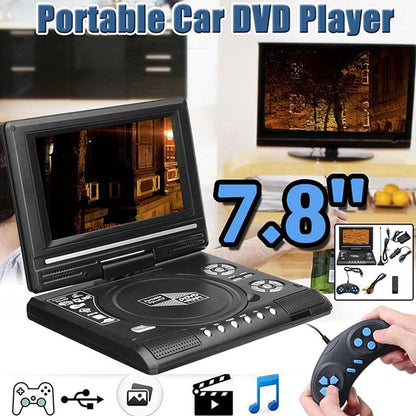 7.8 inch Portable DVD with TV Player, Support SD / MMC Card / Game Function / USB Port(EU Plug) - Consumer Electronics by buy2fix | Online Shopping UK | buy2fix