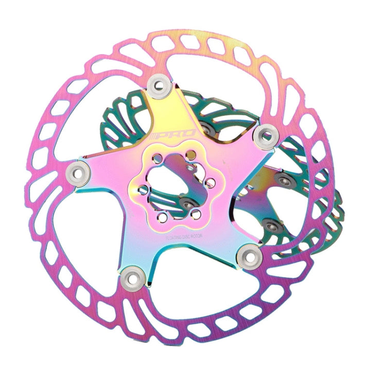 IIIPRO Floating Disc Road Mountain Bike Six Nail Disc Brake Disc, Size:203mm(Colorful) - Outdoor & Sports by IIIPRO | Online Shopping UK | buy2fix