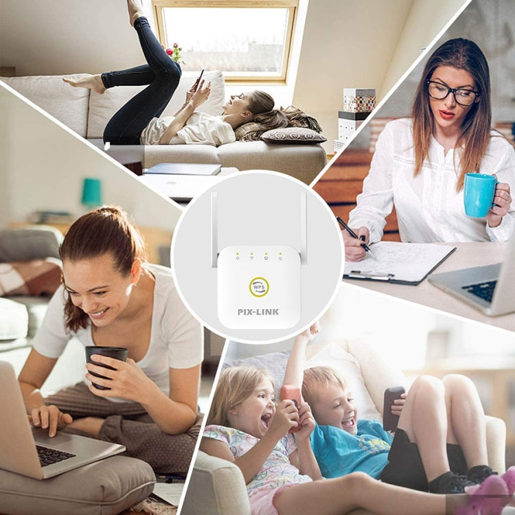 PIX-LINK WR22 300Mbps Wifi Wireless Signal Amplification Enhancement Extender, Plug Type:EU Plug(White) - Wireless Routers by PIX-LINK | Online Shopping UK | buy2fix