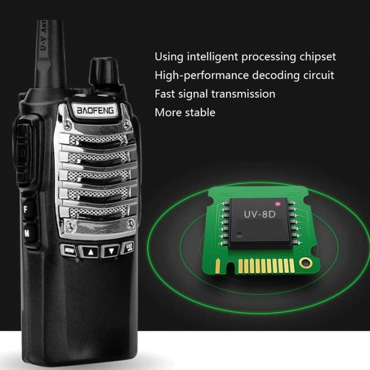 Baofeng UV-8D 8W High-power Dual-transmit Button Multifunctional Walkie-talkie, Plug Specifications:UK Plug - Consumer Electronics by Baofeng | Online Shopping UK | buy2fix