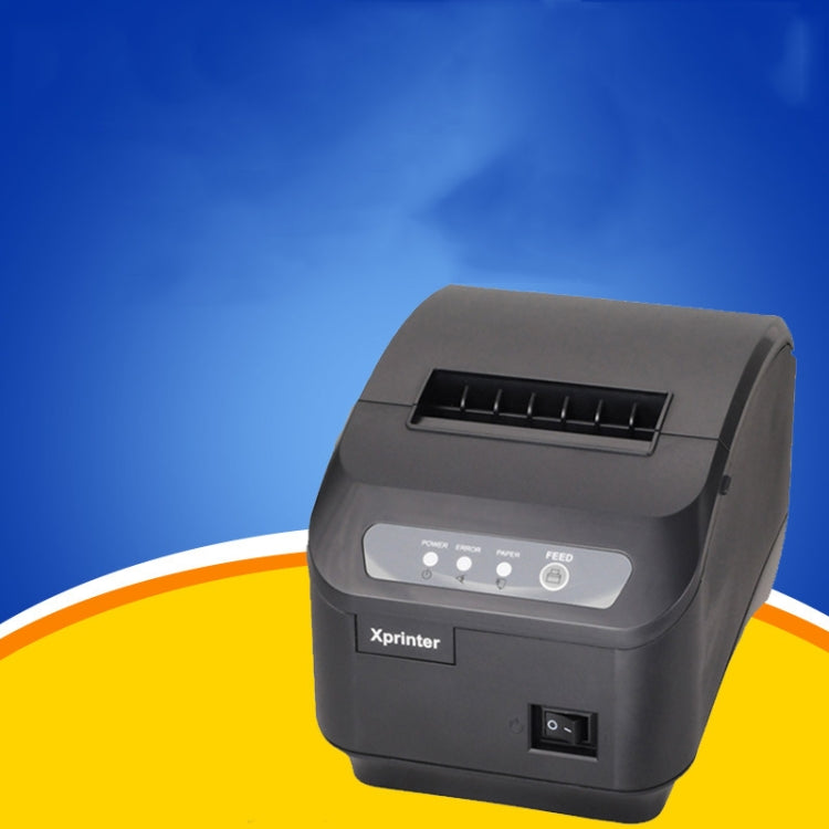 Xprinter XP-Q200II Thermal Small Receipt Printer Catering And Kitchen Receipt Printer 80mm Cutter, Interface Type:LAN Interface(EU Plug) - Printer by Xprinter | Online Shopping UK | buy2fix