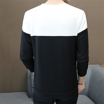 Long Sleeve Crew Neck Printed SweaterShirt Bottoming Shirt, Size: M(Black) - Short Sleeve by buy2fix | Online Shopping UK | buy2fix