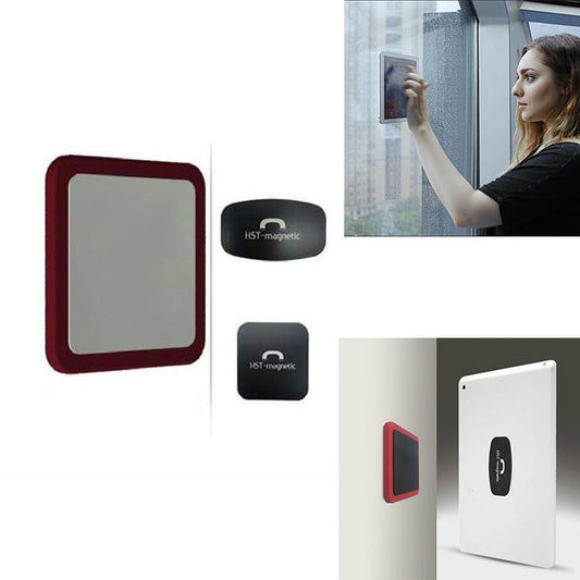 Wall-mounted iPad Magnetic Adsorption Universal Sticker Mobile Phone Wall Bracket(Red A) - Hand-Sticking Bracket by buy2fix | Online Shopping UK | buy2fix