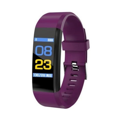 ID115 0.96 inch OLED Screen Smart Watch Wristband Pedometer Sport Fitness Tracker Bracelet(Purple) - Smart Wear by buy2fix | Online Shopping UK | buy2fix