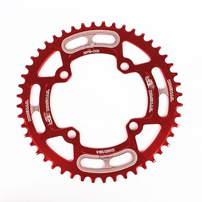 Snail Positive And Negative Tooth Discs Mountain Bike Single Disc Large Tooth Disc 104mm Bcd, Specification:50T(Red) - Guide wheels by Snail | Online Shopping UK | buy2fix