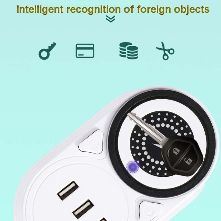 Mobile Phone Wireless Charging Socket Creative Smart USB Power Strip Multi-Function Desktop Vertical Power Strip, CN Plug, Specification: 1.8 Meters, Style:3 Layer(Black) - Consumer Electronics by buy2fix | Online Shopping UK | buy2fix