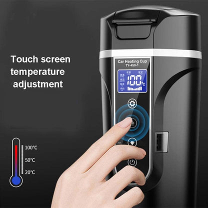 450ml Car Heating Water Bottle Thermos Mug Car Truck Universal Boiling Water Cup, Style:Home Car Dual-use(Black) - Heating Cups by buy2fix | Online Shopping UK | buy2fix