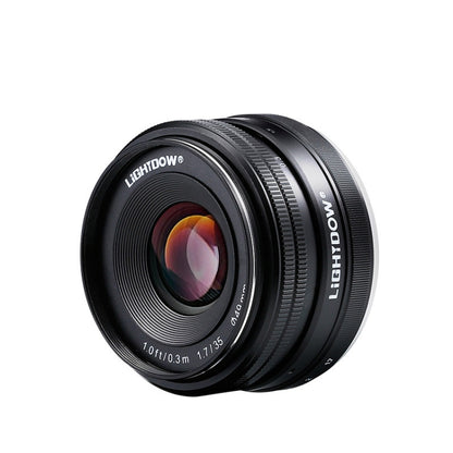 LIGHTDOW 35mm F1.7 E-Mount Manual Fixed Focus Lens for Sony - Camera Accessories by LIGHTDOW | Online Shopping UK | buy2fix