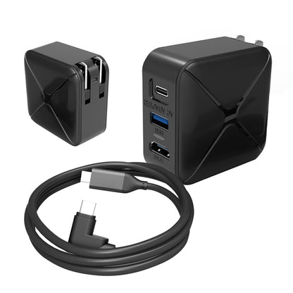 Multi-Function Projection And Charging AC Adapter Base Support Android/PC/Lite For Switch, Specifications:Black+US Plug - Toys & Hobbies by buy2fix | Online Shopping UK | buy2fix