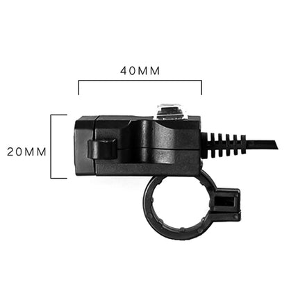 Dual USB Port 12V Waterproof Motorbike Motorcycle Handlebar Charger 5V 1A/2.1A Adapter Power Supply Socket for Phone Mobile - Electrical System by buy2fix | Online Shopping UK | buy2fix