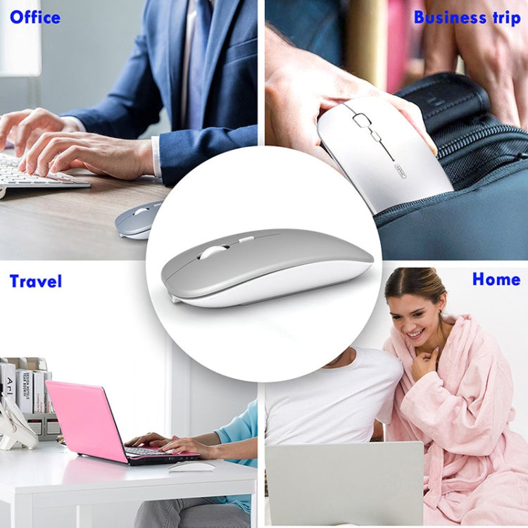 Inphic PM1 Office Mute Wireless Laptop Mouse, Style:Battery Display(Magic Black) - Computer & Networking by Inphic | Online Shopping UK | buy2fix