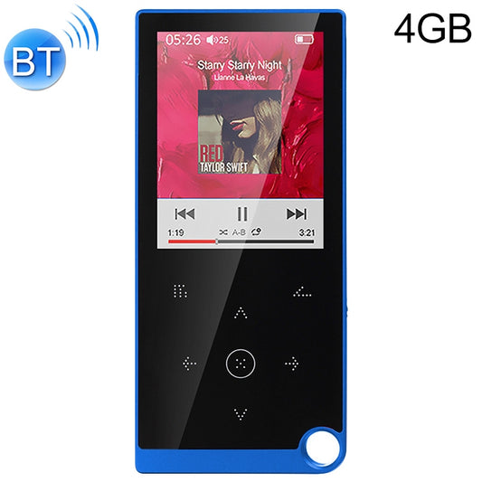 E05 2.4 inch Touch-Button MP4 / MP3 Lossless Music Player, Support E-Book / Alarm Clock / Timer Shutdown, Memory Capacity: 4GB Bluetooth Version(Blue) - Consumer Electronics by buy2fix | Online Shopping UK | buy2fix