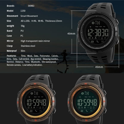 SKMEI 1219 Men Multi-Function Electronic Watch Outdoor Sports Watch(Blue) - Sport Watches by SKMEI | Online Shopping UK | buy2fix