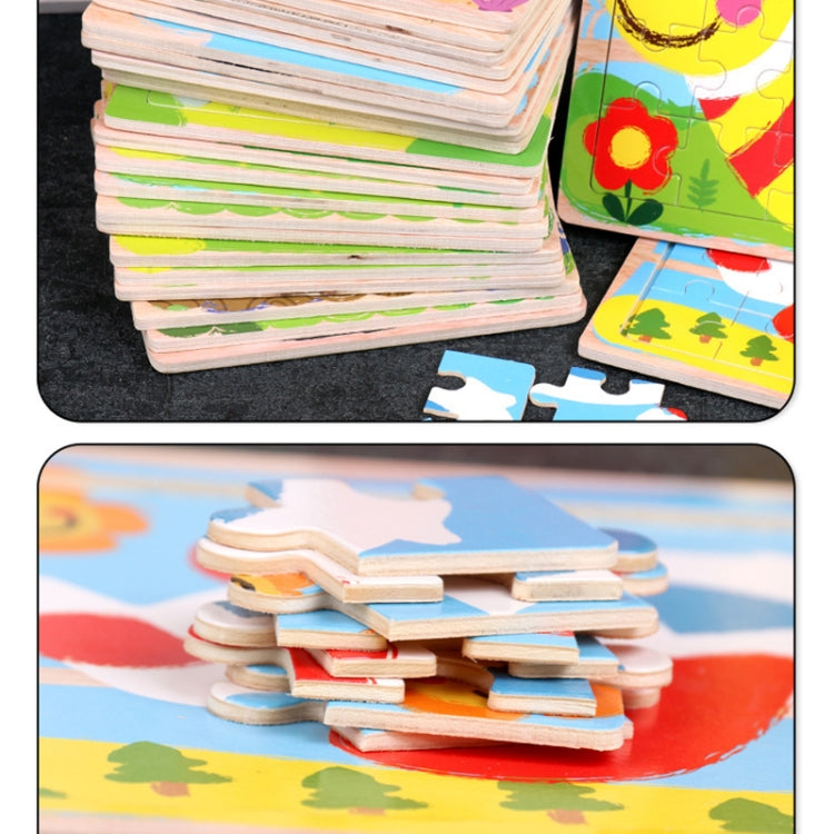 5 PCS KBX-017 Children Wooden Picture Puzzle Baby Early Education Toys(Panda) - Puzzle Toys by buy2fix | Online Shopping UK | buy2fix