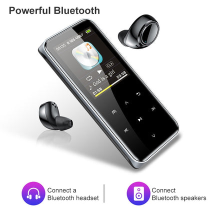 M22 Portable Bluetooth Touch Screen MP3 Player Recorder E-Book, Memory Capacity: 4GB(Black) - Consumer Electronics by buy2fix | Online Shopping UK | buy2fix