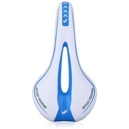 YAFEE YF-1018 Mountain Bike Saddle Bicycle Riding Saddle Bicycle Saddle(White Blue) - Outdoor & Sports by YAFEE | Online Shopping UK | buy2fix