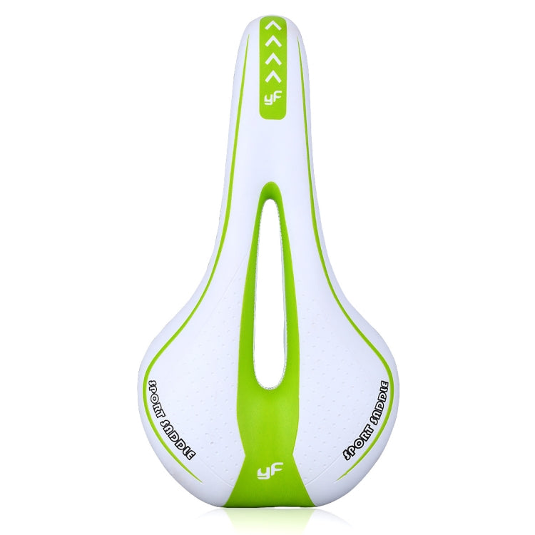 YAFEE YF-1018 Mountain Bike Saddle Bicycle Riding Saddle Bicycle Saddle(White Green) - Bicycle Saddle by YAFEE | Online Shopping UK | buy2fix