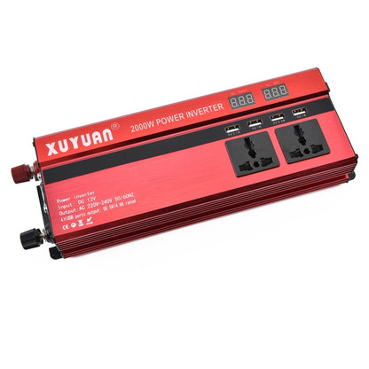 XUYUAN 2000W Car Inverter with USB Display Converter, Specification: 12V to 220V -  by Car Inverter | Online Shopping UK | buy2fix