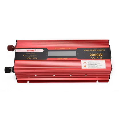 XUYUAN 2000W Car Battery Inverter with LCD Display, Specification: 12V to 220V -  by XUYUAN | Online Shopping UK | buy2fix