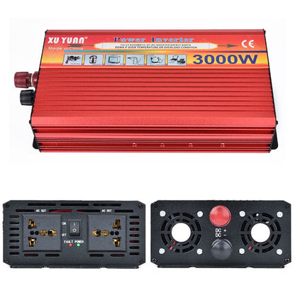 XUYUAN 3000W Car Inverter Car Home Power Converter, Specification: 12V to 110V -  by XUYUAN | Online Shopping UK | buy2fix