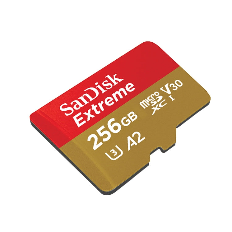 SanDisk U3 High-Speed Micro SD Card  TF Card Memory Card for GoPro Sports Camera, Drone, Monitoring 256GB(A2), Colour: Gold Card - Micro SD Card by SanDisk | Online Shopping UK | buy2fix