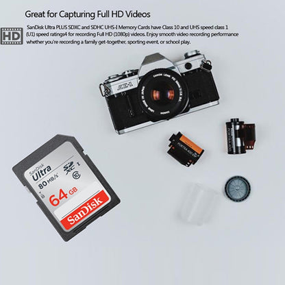 SanDisk Video Camera High Speed Memory Card SD Card, Colour: Silver Card, Capacity: 128GB - SD Card by SanDisk | Online Shopping UK | buy2fix