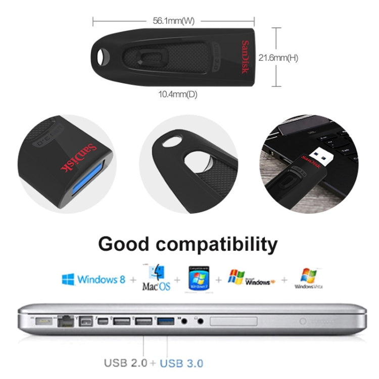 SanDisk CZ48 USB 3.0 High Speed Business Encrypted U Disk, Capacity: 128GB - USB Flash Drives by SanDisk | Online Shopping UK | buy2fix